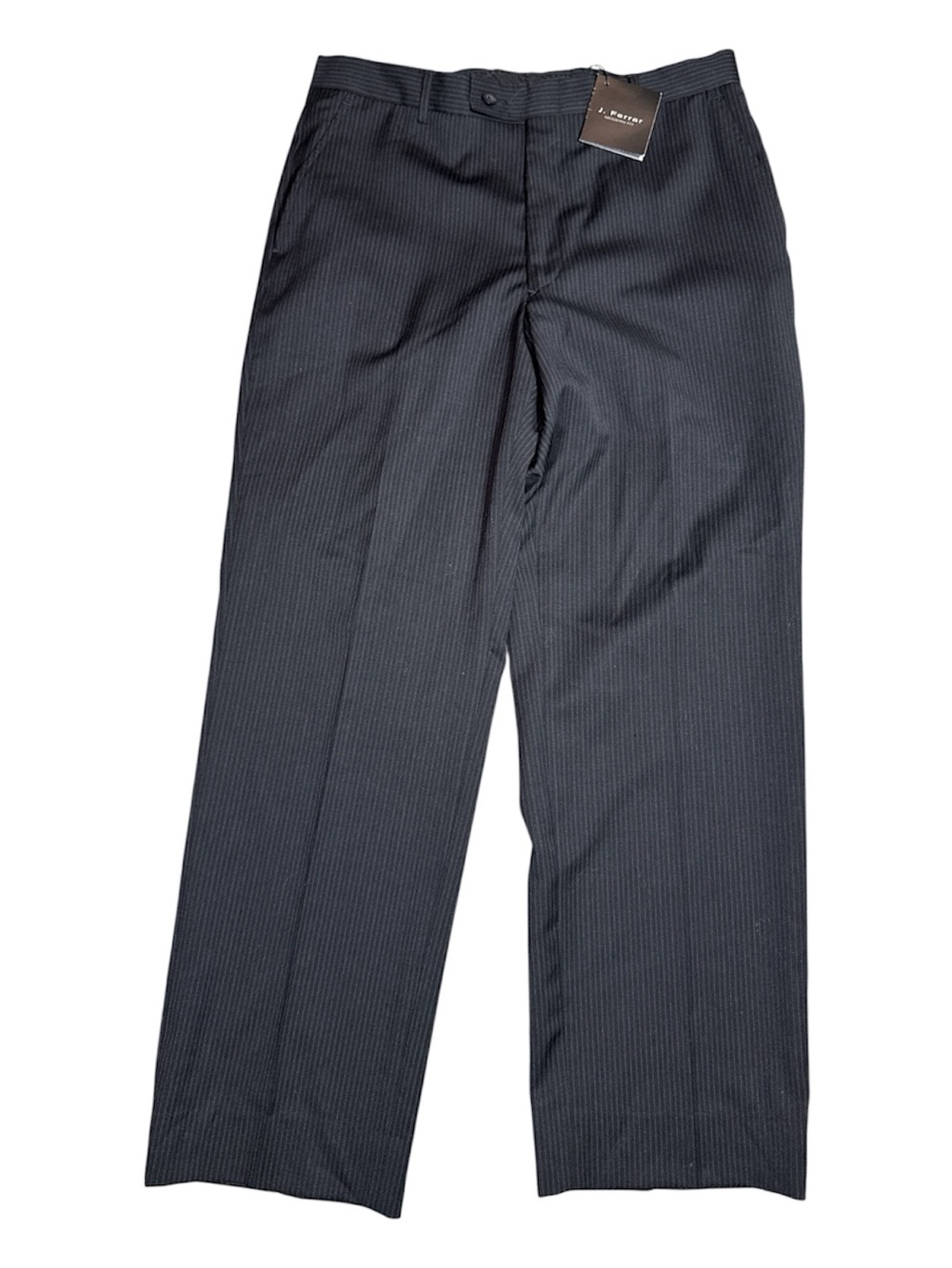 NEW! J. Ferrar Men's 34x30 Black Striped Dress Pants